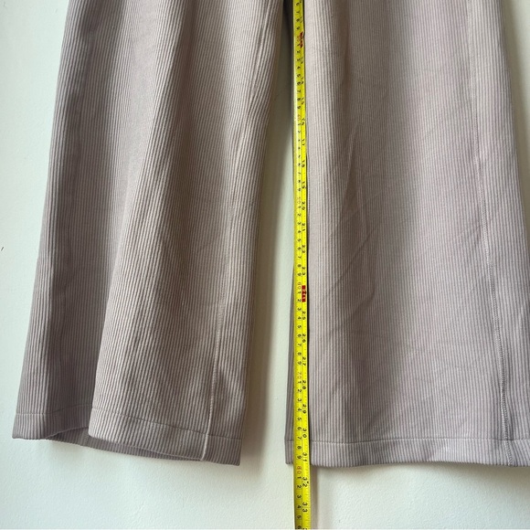 90 Degree by Reflex Scuba Rib Asbury Pants Women’s L Taupe Wide Leg Lounge - Picture 7 of 10